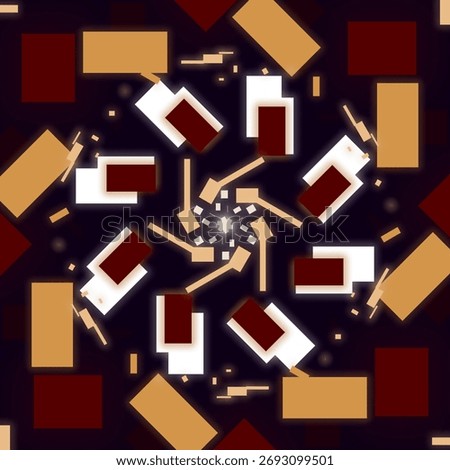 Abstract block background simetris singularity