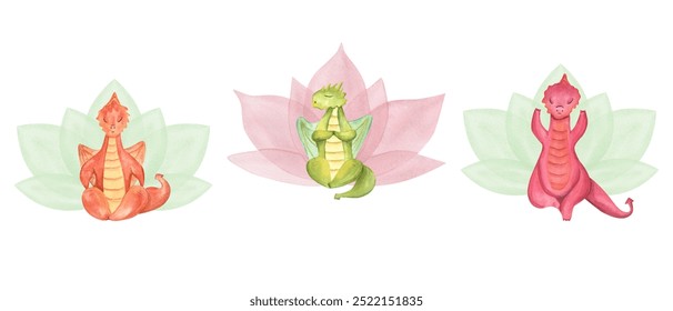 Abstract blooming lotus symbol. Hand drawn waterlily. Simply red flower. Lotus icon. Geometric shape. Watercolor stylized illustration isolated on white background. For design, logo, label - Powered by Shutterstock