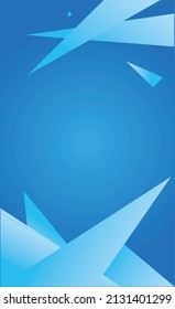 Abstract Blue Background And Blueice Triangle