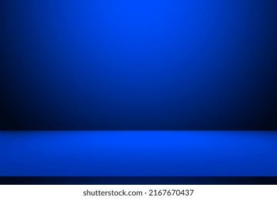 Abstract blue background. Empty blue gradient room studio background. Abstract backgrounds, blue room studio background. Blue background