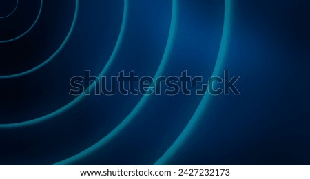 Abstract blue background with expanding waves effect. 3d illustration