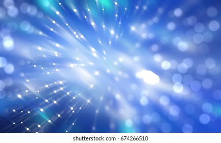 Abstract blue background. Explosion star. illustration digital.