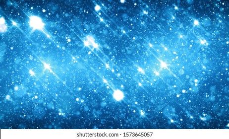 Abstract blue background with lights