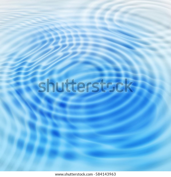 丸い水紋のある抽象的な青の背景 のイラスト素材