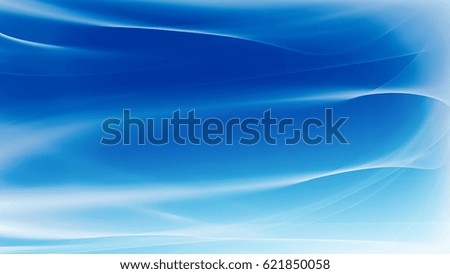 Abstract blue background with smooth lines