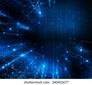 Abstract blue background. Technology background, from series best concept of global business 