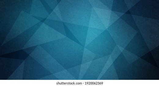 Abstract blue background with triangles and rectangle shapes layered in contemporary modern art design 