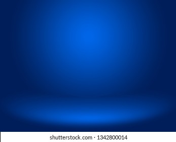 Abstract Blue Background For Web Design Templates, Christmas, Valentine, Product Studio Room And Business Report With Smooth Gradient Color.