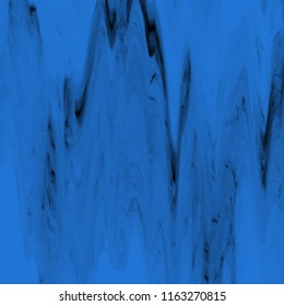 Abstract Blue With Black Digital Screen Glitch Effect Texture.