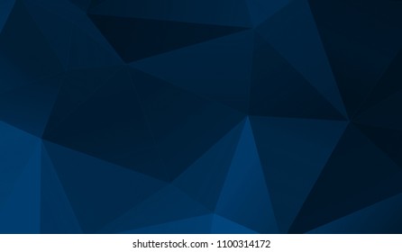 Dark Blue Abstract Concept Polygonal Tech Stock Vector (royalty Free 