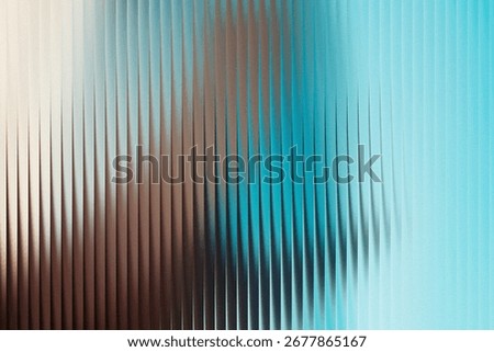 Abstract blue and brown background with vertical lines and blur distortion