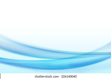 Bright Blue Wave Glowing Border Background Stock Vector (Royalty Free ...