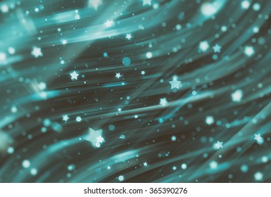 Abstract blue elegant background with glitter and waves
