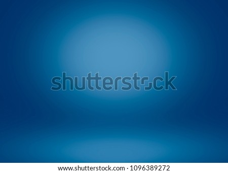 Abstract blue empty room lighting Studio background with empty space for your design.