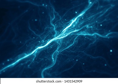 Abstract Blue Energy Field Background