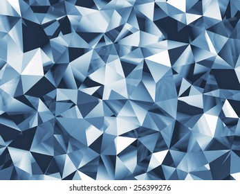 Abstract Blue Faceted Background