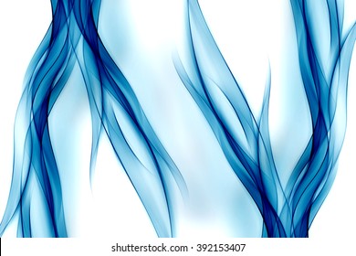 Abstract Blue Flames Fire Wave Design Background