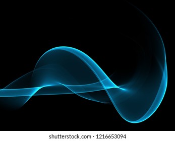      Abstract blue flow wave background 