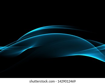 Abstract Blue Flow Wave Background Stock Illustration 1429012469 ...