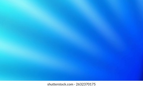 Abstract blue gradient background with radial light rays, ideal for website banners, presentations, or digital designs.