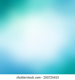 abstract blue green background design with smooth blurred background texture,  pale soft opaque white center 