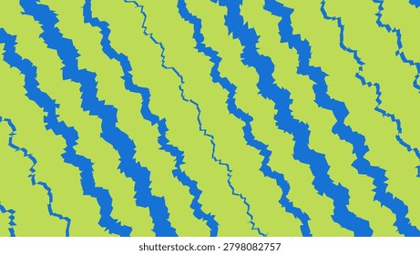 Abstract blue and lime geometric pattern