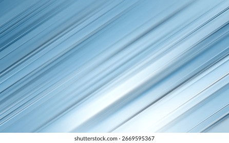 Abstract Blue Metallic Surface with Diagonal Lines