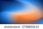 Abstract blue and orange gradient background. Soft gradient swirl abstract backdrop with elegant blended color