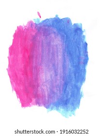 Abstract Blue And Pink Watercolor Art Background