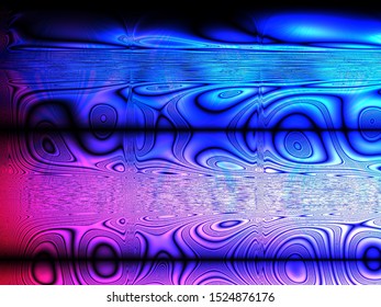 Abstract Blue And Red Gradient Fluid Dynamic Motion With Two Black Shadow Lines Cutting Through