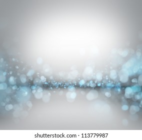 Abstract Blue Silver Winter Background