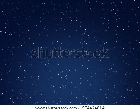 Abstract Blue Space Starry Sky Background