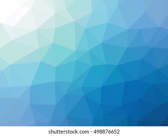 Abstract Blue Teal Gradient Polygon Shaped Background.