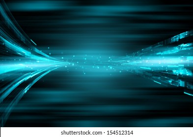 Abstract Blue Technology Background Stock Illustration 148746329 ...