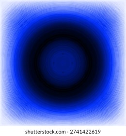 Abstract Blue Vortex With Concentric Rings and Radial Gradient Creating a Deep Hypnotic Tunnel
