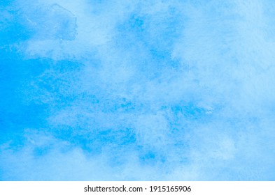 Abstract Blue Watercolor Background Texture