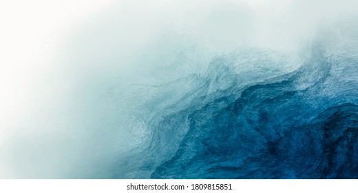 Abstract blue watercolor gradient paint grunge texture background 