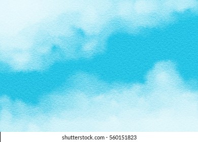 blue sky painting easy