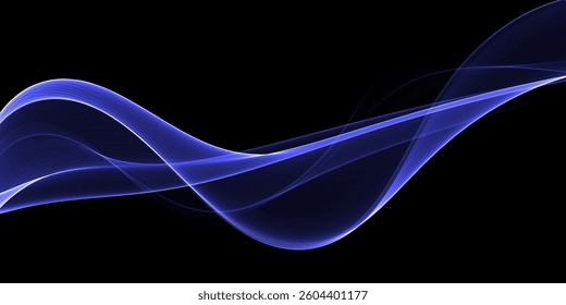 Abstract blue wave design