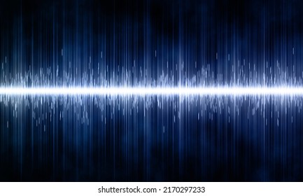 Abstract Blue Waveform. Creative Technology Background.