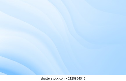 Abstract Blue White Colors Gradient With Wave Lines Graphic Design Texture Background. Use For Medical Healthcare Business Concept.

