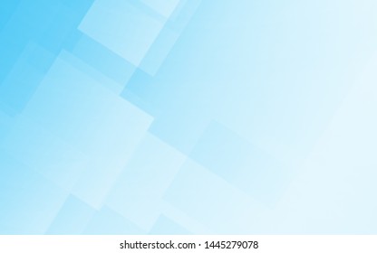 Abstract blue white   gray polygon square pattern gradient background  and space for concept design Technology   modern  3d render illustration 