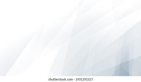 Abstract Blue White And Gray Polygon Triangle Pattern Gradient Background. 3d Render Illustration.