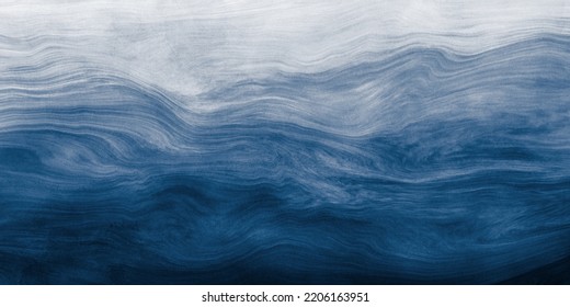 Abstract blue   white paint background and brush stroke   grunge texture vintage style in concept winter  ocean  sky 