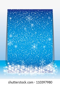 Abstract blue white winter background