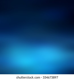 Abstract Blur Blue Background, Soft Defocused Blurred Texture, Gradient Design With Space For Text, Illustration Of Deep Water