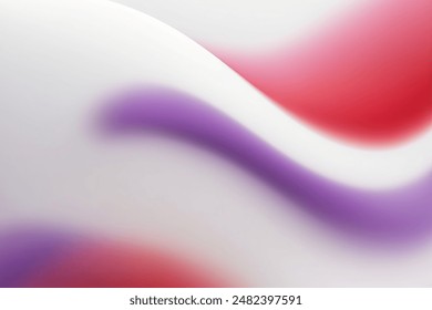 abstract blurred background featuring soft gradients of purple and red. The smooth transitions and gentle curves create calming and visually appealing image that can be used for a variety of purposes