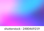 Abstract blurred background image of blue, purple, pink colors gradient used as an illustration. Designing posters or advertisements.