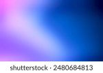 Abstract blurred background image of blue, purple, pink colors gradient used as an illustration. Designing posters or advertisements.