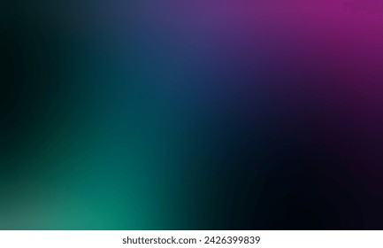 Abstract blurred background image of blue, green, purple colors gradient used as an illustration. Designing posters or advertisements.